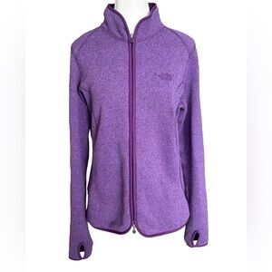 The North Face Women's Purple Zip-Up Fleece Jacket